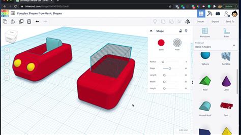 21. Tinkercad - From Basic Shapes to Complex Object - YouTube