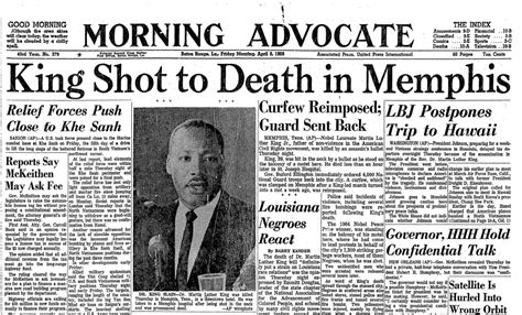 46th Anniversary of Dr. Martin Luther King Jr.’s Assassination