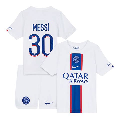 MESSI #30 PSG Third Away Kids Jerseys Kit 2022/23 | Gogoalshop