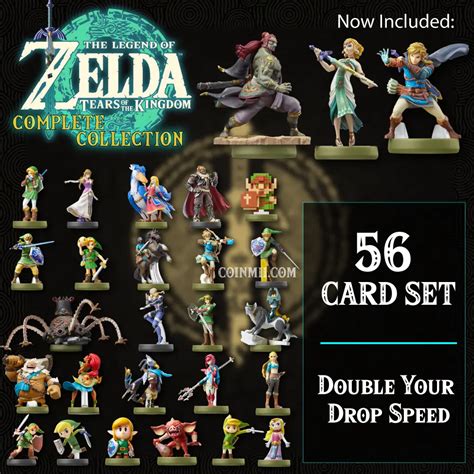 56 Card Set - Legend Of Zelda Amiibo Cards Collection - COINMII.com