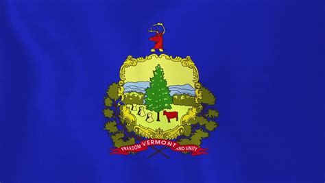 Vermont Flag Stock Footage Video | Shutterstock