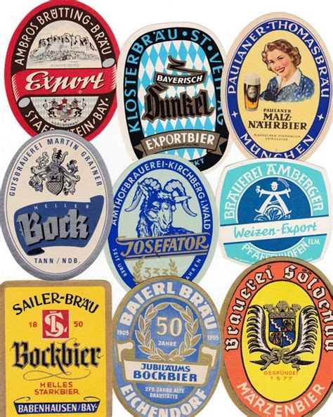 Collection of 169 old German beer labels - Catawiki