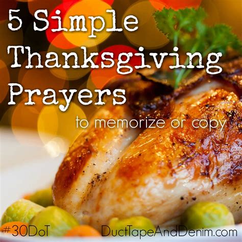 The 5 Best Simple Thanksgiving Prayers to Share with Your Family | Easy thanksgiving dinner ...