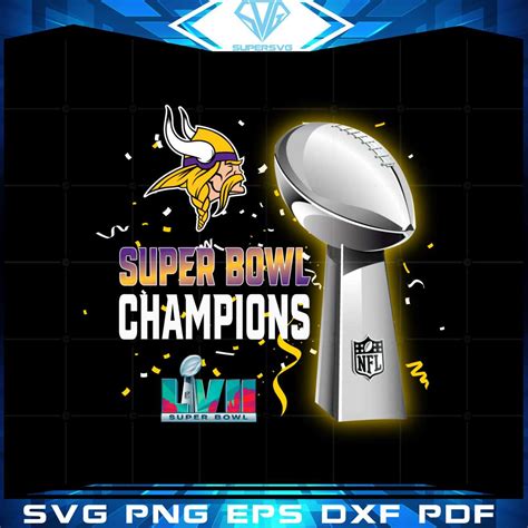 Minnesota Vikings Super Bowl Lvii 2023 Champions Png