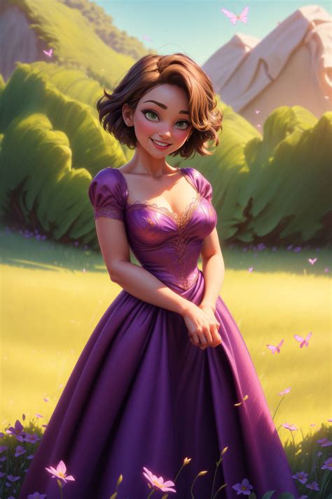 Rapunzel with short hair by ArtUsingAi on DeviantArt