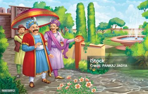 Akbar And Birbal Stock Illustration - Download Image Now - Adult, Art, Cartoon - iStock