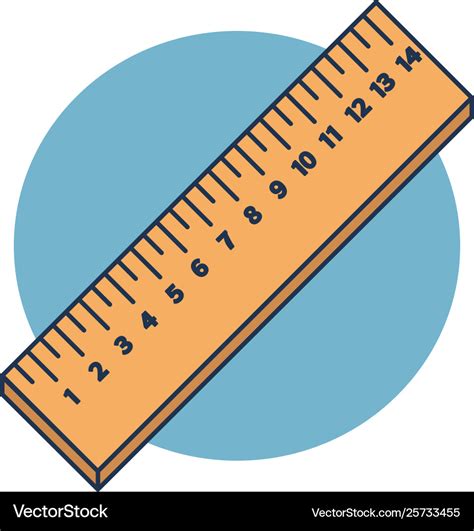 Wooden rulers in centimeter isolated on blue Vector Image