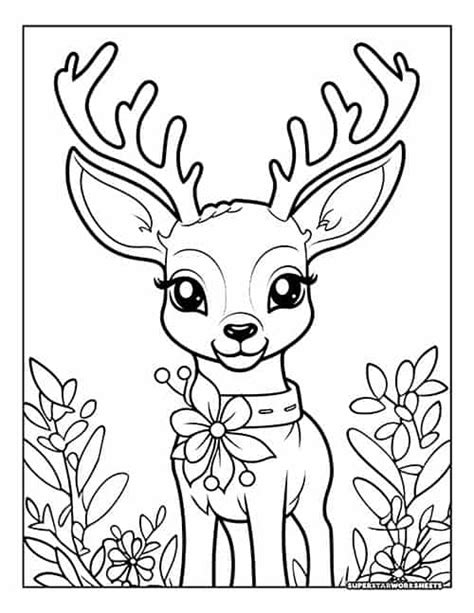 Reindeer Coloring Pages Printable