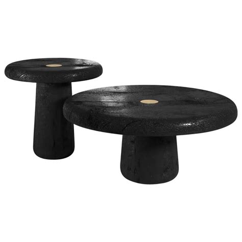 SPORE Contemporary Coffee Tables in Wood Brass | Contemporary coffee ...