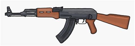 Transparent Fortnite Guns Clipart - Ak 47, HD Png Download - kindpng