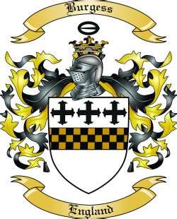 Burgess Family Crest from England2 by The Tree Maker