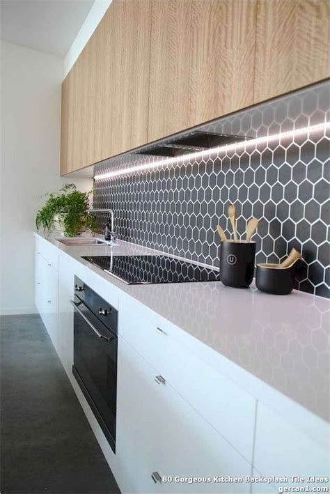 80 Gorgeous Kitchen Backsplash Tile Ideas - The backsplash is likely ...