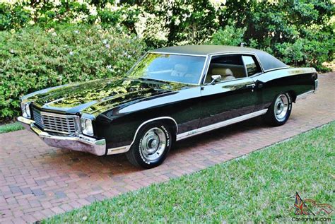 Incredable 1972 Chevrolet Monte Carlo 454 SS triple black 45ks loaded real sweet