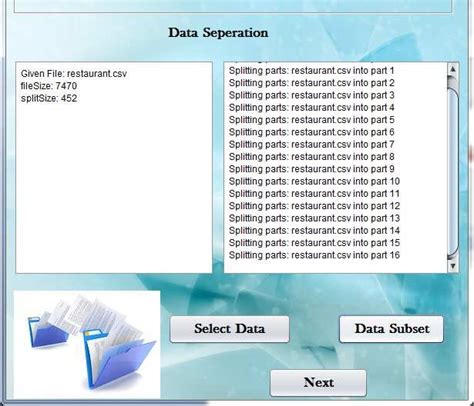 Splitting the data into several parts with restricted file size. | Download Scientific Diagram