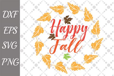 Happy Fall Svg Graphic by prettydesignstudio - Creative Fabrica