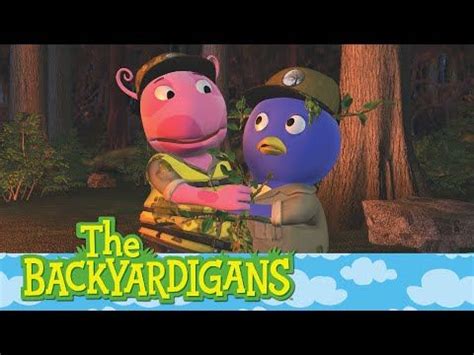 the backyardigans movie poster with two cartoon characters hugging each ...