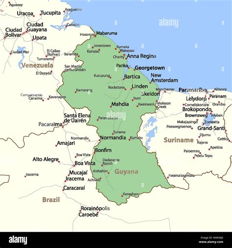 Jonestown Guyana Map