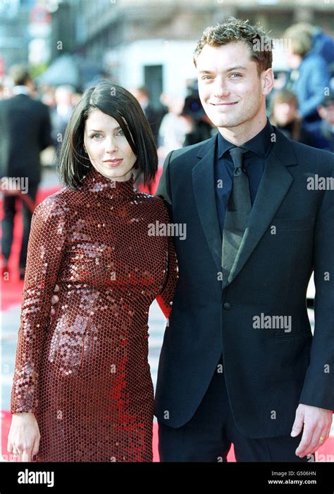 Actress Sadie Frost with husband actor Jude Law arriving at the Orange ...