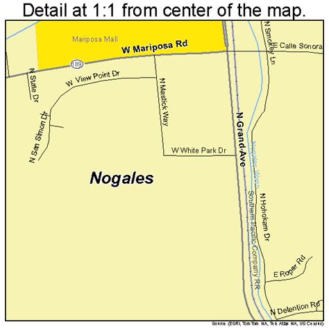 Nogales Arizona Street Map 0449640