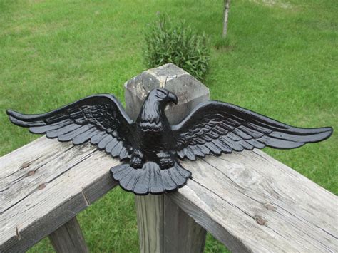 Vintage Black Eagle Wall Plaquecast Metal American | Etsy