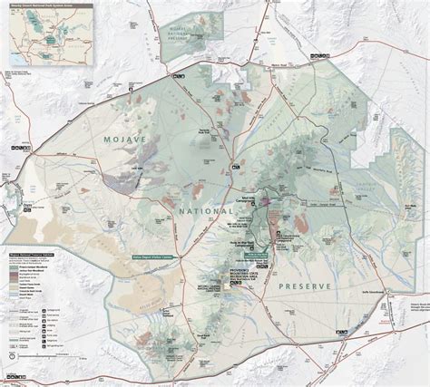 Map Of Mojave Desert - Mojave National Preserve Map - Mojave California ...