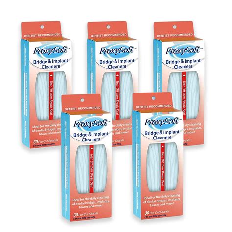 Buy Proxysoft Dental Floss for Bridges and Ims 5 Packs - Floss ...