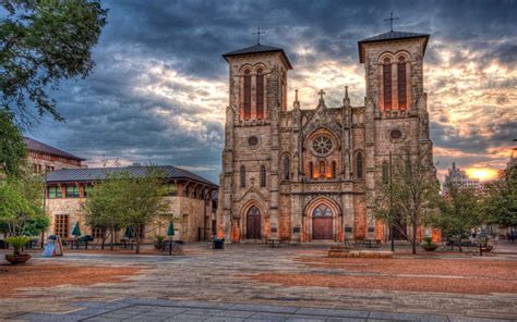 Download HDR Texas San Antonio Cathedral Of San Fernando Architecture Religious Cathedral HD ...