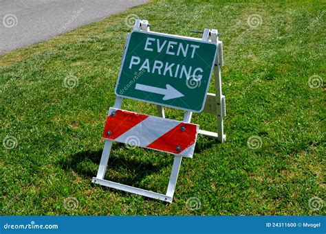 Event Parking stock photo. Image of sign, street, shadow - 24311600