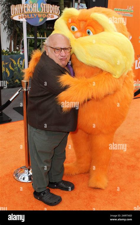 Danny DeVito and the Lorax at the "Lorax" Premiere held at Universal ...