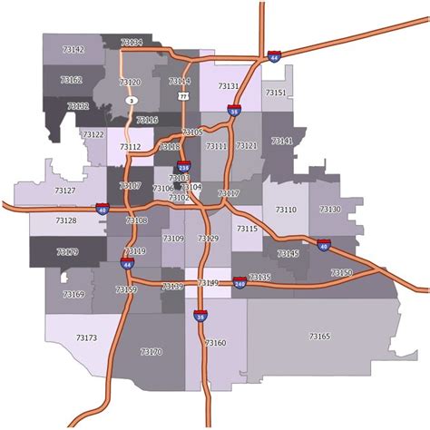 Oklahoma City Zip Code Map - GIS Geography