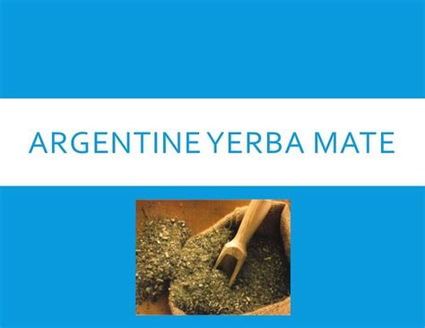 Argentine yerba mate brands