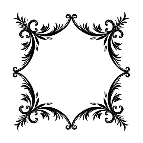 Free Decorative Rectangle frame with corner vector illustration ...