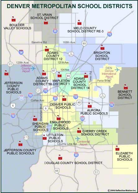 denver metropolitan school district map | School district, Colorado ...