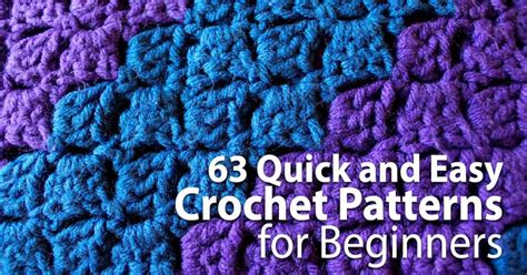 63 Quick and Easy Crochet Patterns for Beginners - CrochetTalk