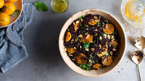 Tangerine and Black Rice Salad with Fresh Herbs recipe | PCC Community Markets