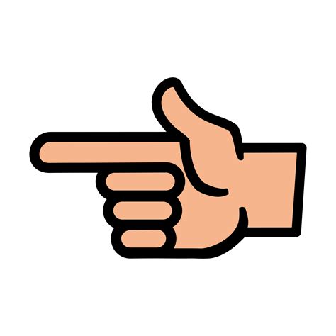 Finger Point Vector Icon 554035 Vector Art at Vecteezy