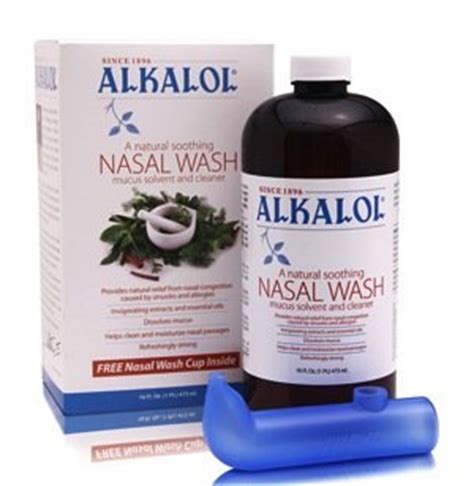 Amazon.com: Alkalol - A Natural Soothing Nasal Wash, menthol, 2 Piece Set 1 Count : Health ...