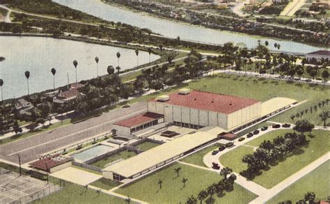 Aerial View of Ft. Brown Memorial Center - Brownsville,Texas Postcard