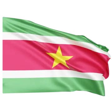 Suriname Flag Waving, Suriname Flag With Pole, Suriname Flag Waving Transparent, Suriname Flag ...