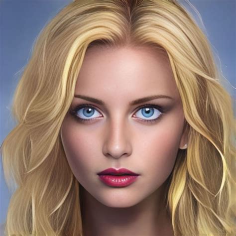 aesthetic digital art girl | Woman with blue eyes, Blonde women ...