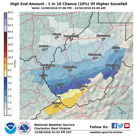 Snow Accumulation Map West Virginia - Snow