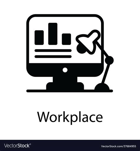 Workplace Royalty Free Vector Image - VectorStock