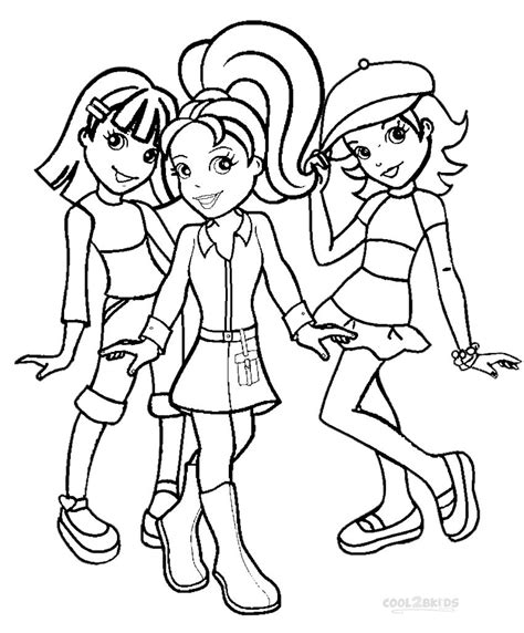 Printable Polly Pocket Coloring Pages For Kids