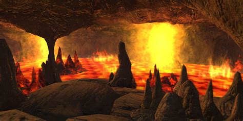 Lava Beetle Caves | Fantasy city, Fantasy landscape, Scenery