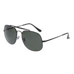 General Metal Aviator Sunglasses // Black + Gray // Polarized - Ray-Ban® - Touch of Modern