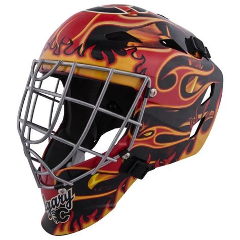 Calgary Flames Franklin GFM 1500 Goalie Face Mask