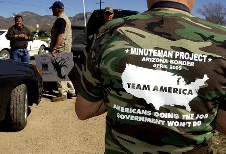 Protester Member Minuteman Project Stands Front Editorial Stock Photo - Stock Image | Shutterstock