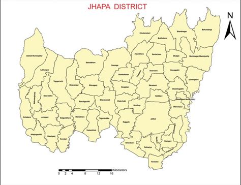 Jhapa District Map