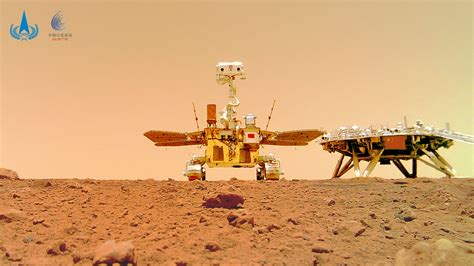 China shares video of its Zhurong Rover landing on Mars, marking country's first time on Martian ...