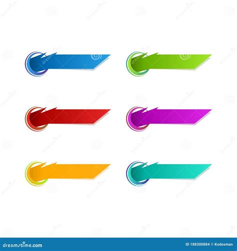 Modern Colorful Empty Title Banner Template Stock Vector - Illustration ...